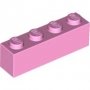 LEGO Steen 1x4 LICHTROZE (100 stuks) LEGO Steen 1x4 LICHTROZE (100 stuks)