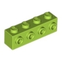 LEGO Steen 1x4 met Zij-noppen LIMEGROEN (100 stuks) LEGO Steen 1x4 met Zij-noppen LIMEGROEN (100 stuks)