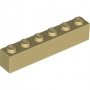 LEGO Steen 1x6 BEIGE (100 stuks) LEGO Steen 1x6 BEIGE (100 stuks)