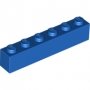 LEGO Steen 1x6 BLAUW (100 stuks) LEGO Steen 1x6 BLAUW (100 stuks)
