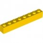 LEGO Brick 1x8 YELLOW (100 pcs)