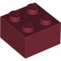 LEGO Steen 2x2 DONKERROOD (100 stuks) LEGO Steen 2x2 DONKERROOD (100 stuks)