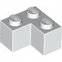 LEGO Steen 2x2 Hoek WIT (100 stuks)