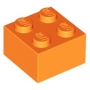LEGO Steen 2x2 ORANJE (100 stuks) LEGO Steen 2x2 ORANJE (100 stuks)