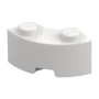 LEGO Steen 2x2 Rond Hoek WIT (100 stuks) LEGO Steen 2x2 Rond Hoek WIT (100 stuks)