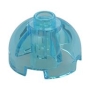 LEGO Steen 2x2 Rond Koepel Top TRANS LICHTBLAUW (100 stuks)
