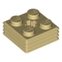 LEGO Steen 2x2x2/3 Geribbeld BEIGE (100 stuks) LEGO Steen 2x2x2/3 Geribbeld BEIGE (100 stuks)