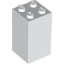 LEGO Steen 2x2x3 WIT (100 stuks)