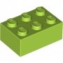 LEGO Steen 2x3 LIMEGROEN (100 stuks) LEGO Steen 2x3 LIMEGROEN (100 stuks)