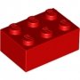LEGO Steen 2x3 ROOD (100 stuks) LEGO Steen 2x3 ROOD (100 stuks)