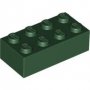 LEGO Steen 2x4 DONKERGROEN (100 stuks) LEGO Steen 2x4 DONKERGROEN (100 stuks)