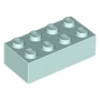 LEGO Steen 2x4 LICHTAQUA (100 stuks)