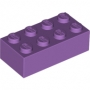 LEGO Steen 2x4 LAVENDEL (100 stuks) LEGO Steen 2x4 LAVENDEL (100 stuks)