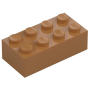 LEGO Steen 2x4 NOUGAT (100 stuks) LEGO Steen 2x4 NOUGAT (100 stuks)