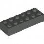 LEGO Steen 2x6 ZWART (100 stuks) LEGO Steen 2x6 ZWART (100 stuks)
