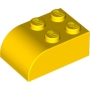 LEGO Steen 3x2x1 Afgerond GEEL (100 stuks)