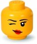 LEGO Opbergbox Hoofd S Girl Knipoog