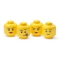 LEGO Opbergbox Hoofd Boy Girl Silly Winky Mini (Set 4 stuks) LEGO Opbergbox Hoofd Boy Girl Silly Winky Mini (Set 4 stuks)