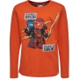 LEGO T-Shirt Ninjago DONKERORANJE (TEO733 - Maat 110)