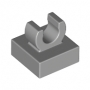 LEGO Tegel 1x1 met Clip LICHTGRIJS (100 stuks) LEGO Tegel 1x1 met Clip LICHTGRIJS (100 stuks)