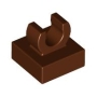 LEGO Tegel 1x1 met Clip BRUIN (100 stuks) LEGO Tegel 1x1 met Clip BRUIN (100 stuks)