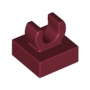 LEGO Tegel 1x1 met Clip DONKERROOD (100 stuks) LEGO Tegel 1x1 met Clip DONKERROOD (100 stuks)