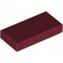 LEGO Tegel 1x2 DONKERROOD (100 stuks) LEGO Tegel 1x2 DONKERROOD (100 stuks)