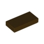 LEGO Tegel 1x2 DONKERBRUIN (100 stuks)