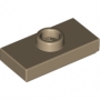 LEGO Plaat 1x2 met Nop DONKERBEIGE (100 stuks) LEGO Plaat 1x2 met Nop DONKERBEIGE (100 stuks)