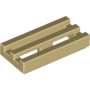 LEGO Tegel 1x2 met Grill BEIGE (100 stuks) LEGO Tegel 1x2 met Grill BEIGE (100 stuks)