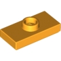 LEGO Plaat 1x2 met Nop OKERGEEL (100 stuks) LEGO Plaat 1x2 met Nop OKERGEEL (100 stuks)