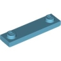 LEGO Plaat 1x4 met 2 Noppen AZUURBLAUW (100 stuks) LEGO Plaat 1x4 met 2 Noppen AZUURBLAUW (100 stuks)