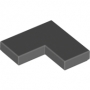 LEGO Tegel 2x2 Hoek DONKERGRIJS (100 stuks) LEGO Tegel 2x2 Hoek DONKERGRIJS (100 stuks)