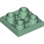 LEGO Tile 2x2 Inverted SAND GREEN (100 pcs)