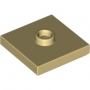 LEGO Plaat 2x2 met Nop BEIGE (100 stuks) LEGO Plaat 2x2 met Nop BEIGE (100 stuks)