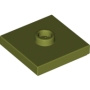 LEGO Plaat 2x2 met Nop OLIJFGROEN (100 stuks) LEGO Plaat 2x2 met Nop OLIJFGROEN (100 stuks)