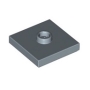 LEGO Plaat 2x2 met Nop ZANDBLAUW (100 stuks) LEGO Plaat 2x2 met Nop ZANDBLAUW (100 stuks)