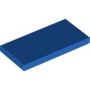 LEGO Tile 2x4 BLUE (100 pcs)