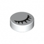 LEGO Tegel Rond 1x1 met Dicht Oog WIT (100 stuks) LEGO Tegel Rond 1x1 met Dicht Oog WIT (100 stuks)