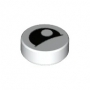 LEGO Tegel Rond 1x1 Oog Gedeeltelijk Dicht Pupil WIT (100 stuks) LEGO Tegel Rond 1x1 Oog Gedeeltelijk Dicht Pupil WIT (100 stuks)