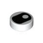LEGO Tegel Rond 1x1 Oog met Pupil Verticaal WIT (100 stuks) LEGO Tegel Rond 1x1 Oog met Pupil Verticaal WIT (100 stuks)