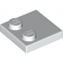 LEGO Plaat 2x2 met 2 Noppen WIT (100 stuks) LEGO Plaat 2x2 met 2 Noppen WIT (100 stuks)