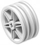 LEGO Wiel 30 x 14 MM WIT (10 stuks)
