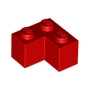 LEGO Brick 2x2 Corner RED (100 pcs)